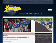 Tablet Screenshot of maustonbaseball.com